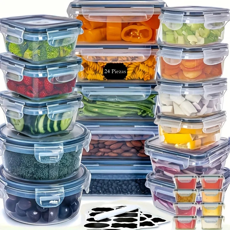 Aehome BPA Free Leakproof Plastic Food Storage Container Set