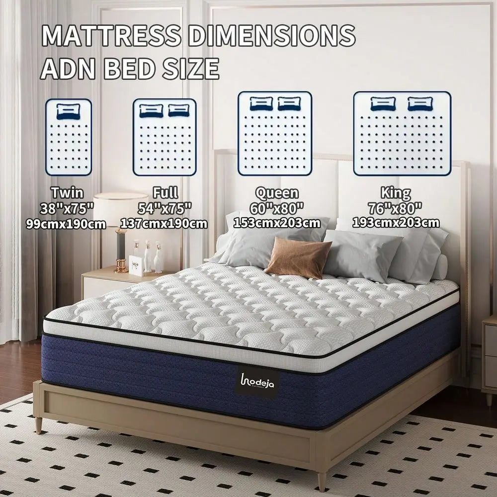 8 10 12 14 Inch Queen Size Mattress,King Sizes Mattress, Full Size Mattress,Twin Sized Mattress, Bagged Spring And Memory Spong