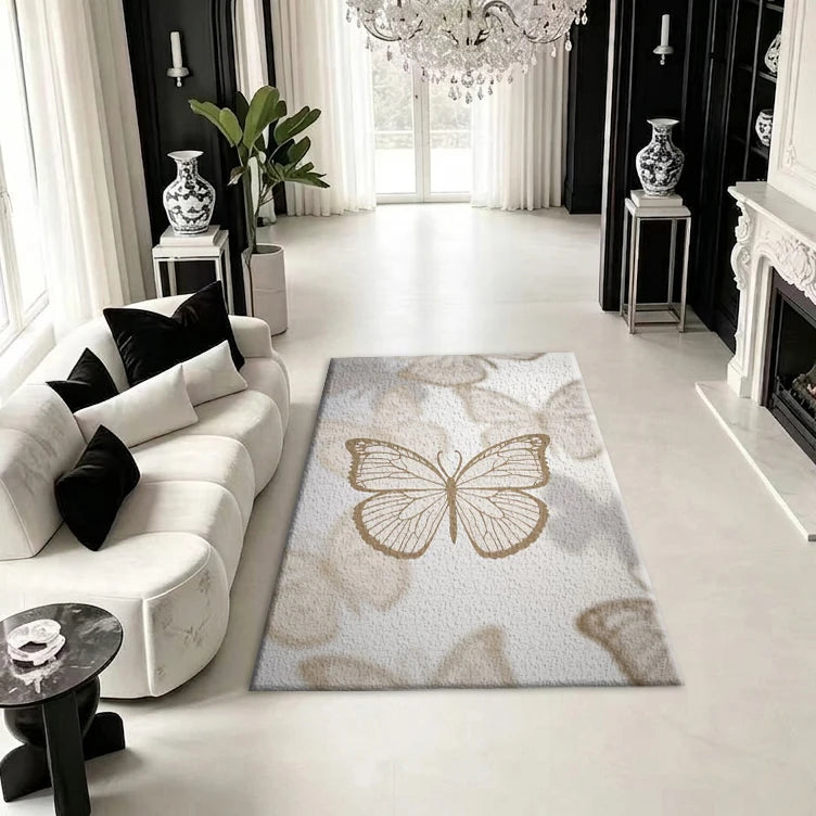Geometric Texture Carpet Floor Mat, Simple and Stylish, Suitable for Dining Room, Study, and Home Decoration