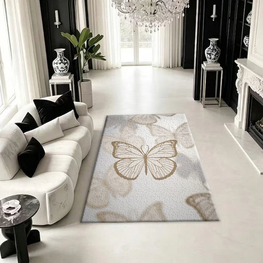 Geometric Texture Carpet Floor Mat, Simple and Stylish, Suitable for Dining Room, Study, and Home Decoration