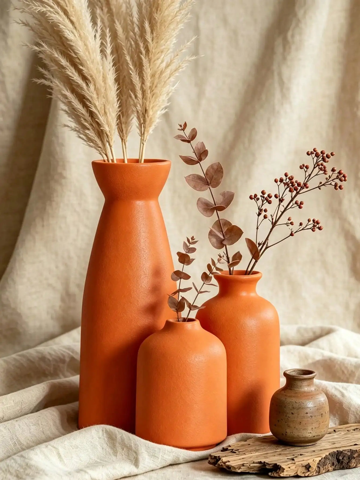 1pc/Set Of 3pcs Minimalist Small Flower Vases, Simple Nordic INS Style Home Decor Floral Vase For Living Room, Bedroom, Tabletop，sh2410172361476738