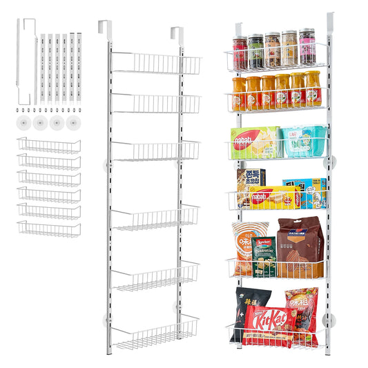SucceBuy Over The Door Pantry Organizer Spice Rack