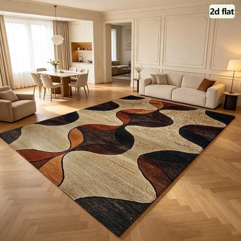 1 Piece Abstract Geometric Area Rug, Soft Comfortable, All Seasons, Lightweight Easy To Care, Living Room Decor, Bedroom Decor, Entryway Decor, Autumn, Winter, Home Floor Decoration