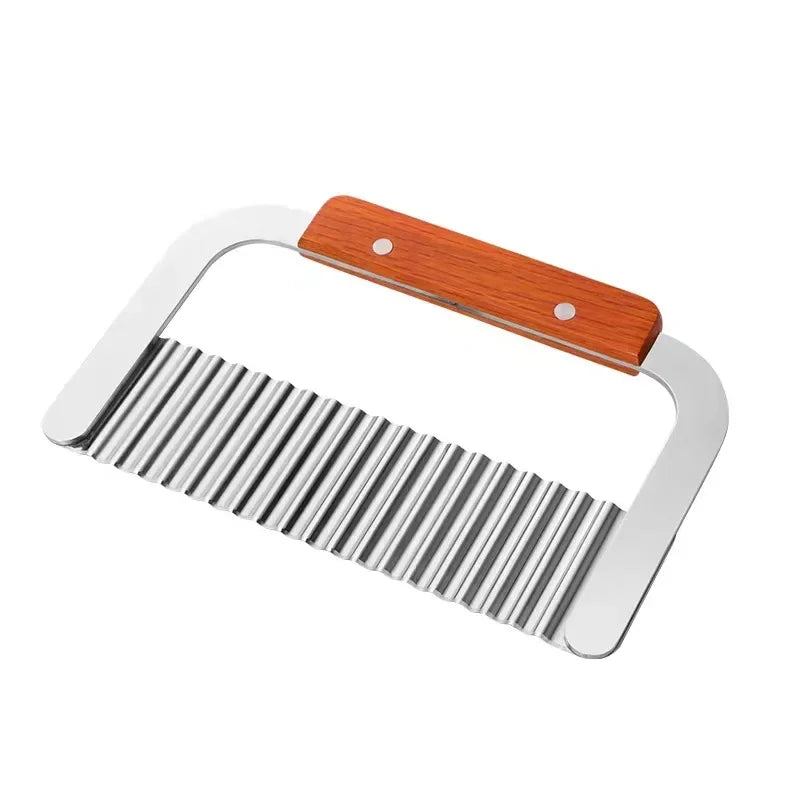 Kitchen Wavy Potato Cutter Stainless Steel Slicer Onion Chips French Fry Maker Chopper Vegetable Knife Food Crinkle Tools