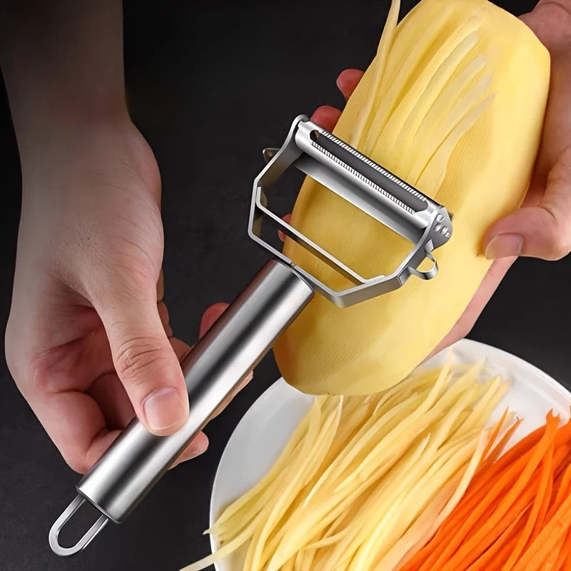 Stainless Steel Multi Function Vegetable Peeler Julienne Slicer Kit