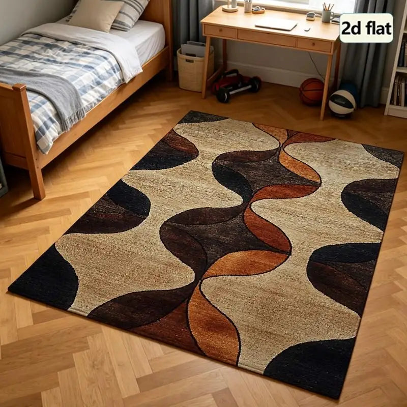 1 Piece Abstract Geometric Area Rug, Soft Comfortable, All Seasons, Lightweight Easy To Care, Living Room Decor, Bedroom Decor, Entryway Decor, Autumn, Winter, Home Floor Decoration