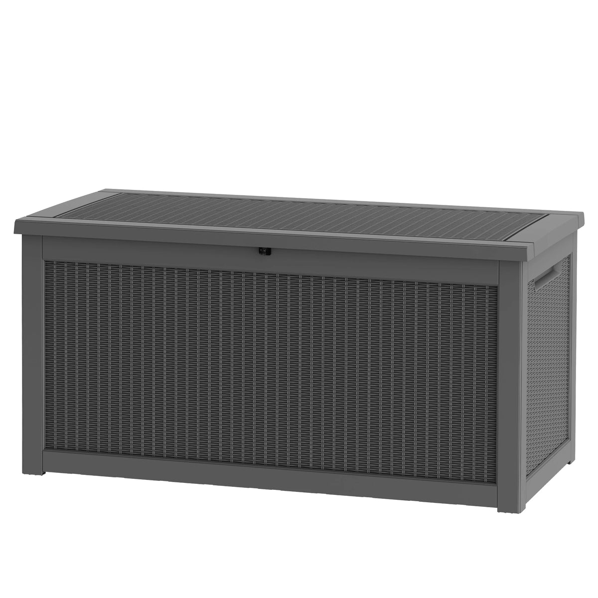 260 Gallon Weather Resistant Resin Deck Storage Box Lockable Waterproof Outdoor Patio Garden Pool Storage Chest for Cushions Tools Supplies