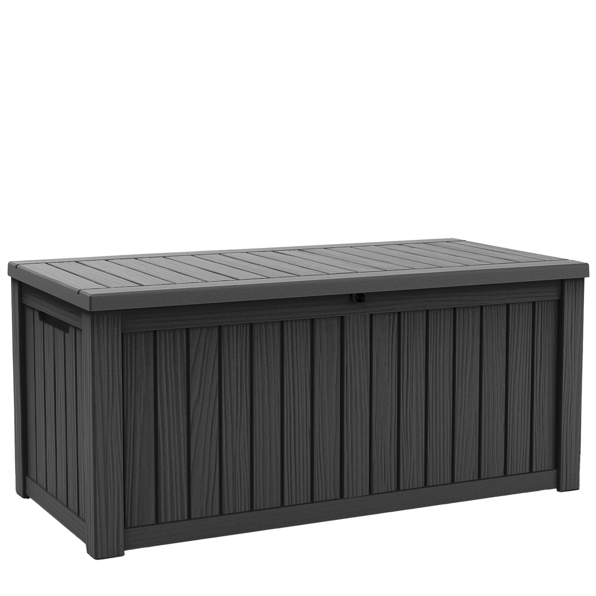 260 Gallon Weather Resistant Resin Deck Storage Box Lockable Waterproof Outdoor Patio Garden Pool Storage Chest for Cushions Tools Supplies