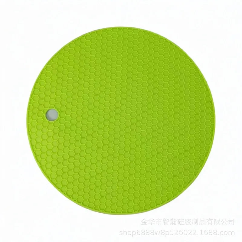 Honeycomb Silicone Trivet Mat Heat Resistant Anti‑Scald Table Protector Non‑Slip Pot Dish Cup Coaster Kitchen Gadget