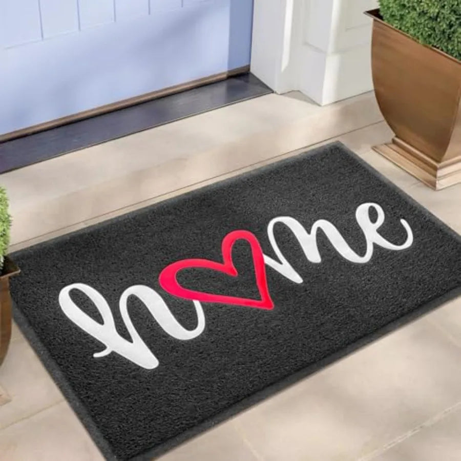 Door Mat Outside Inside Home Doormat, 30"x17.5", Durable Floor Mat Non Slip Mat Ultra Absorb Mud Easy Clean Front Doormat for G
