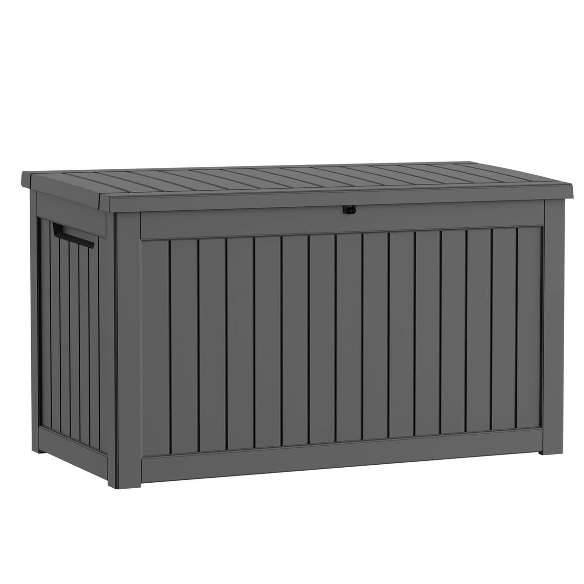 260 Gallon Weather Resistant Resin Deck Storage Box Lockable Waterproof Outdoor Patio Garden Pool Storage Chest for Cushions Tools Supplies