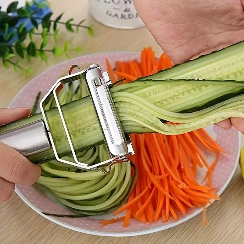Stainless Steel Multi Function Vegetable Peeler Julienne Slicer Kit