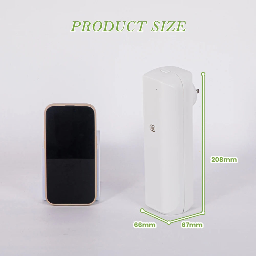 NAMSTE Aromatic Oil Diffuser Bluetooth Fragrance Diffuser Socket Style Aroma Oil Diffuser for Home Toilet Air Freshener Device