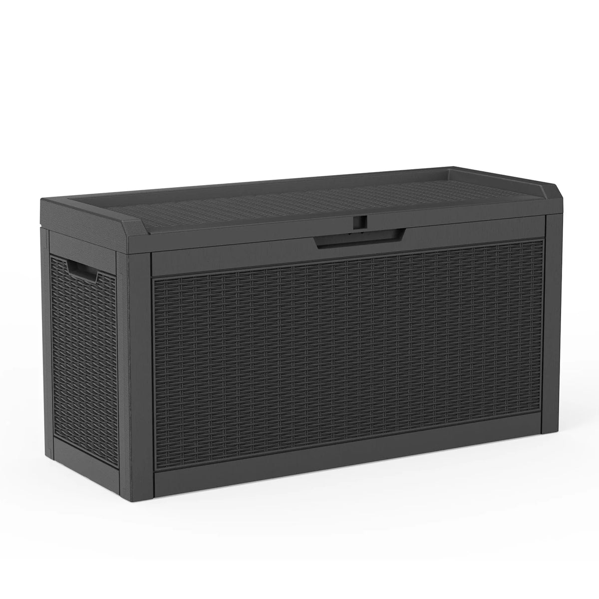 260 Gallon Weather Resistant Resin Deck Storage Box Lockable Waterproof Outdoor Patio Garden Pool Storage Chest for Cushions Tools Supplies