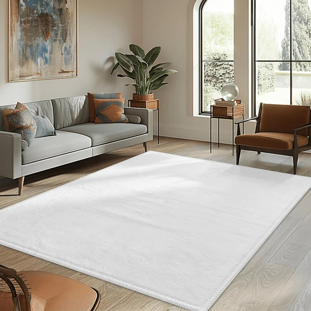 Room Decor Rug  H1andmade Tufted Area Rug  Grey Chartreuse Border Shaggy Carpet, custom size 9x12 10x14
