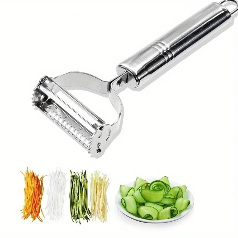 Stainless Steel Multi Function Vegetable Peeler Julienne Slicer Kit