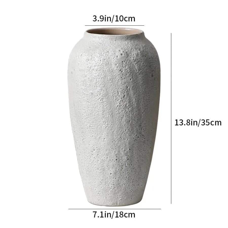 Rustic Ceramic Flower Large Vase for Living Room Entryway Table Centerpieces Kitchen Wedding Gifts Vintage Floor Tall Vase in E
