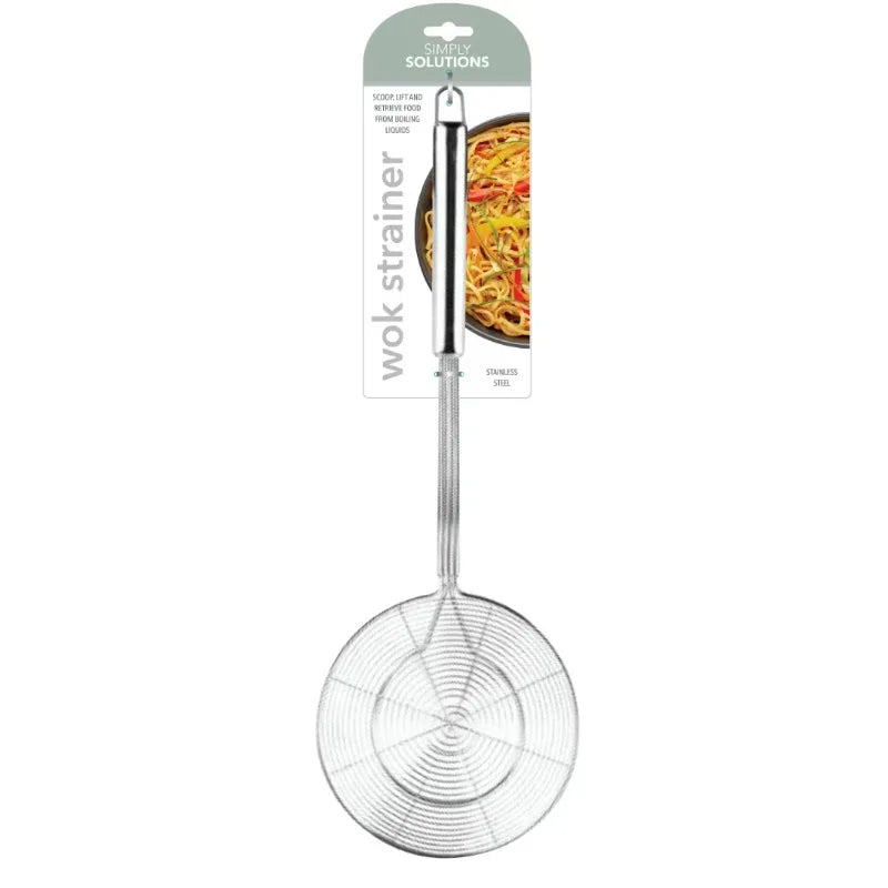 STRAINER  Great for noodles, dumplings, tempura, or sautéed veggies, making it a multifunctional kitchen tool.