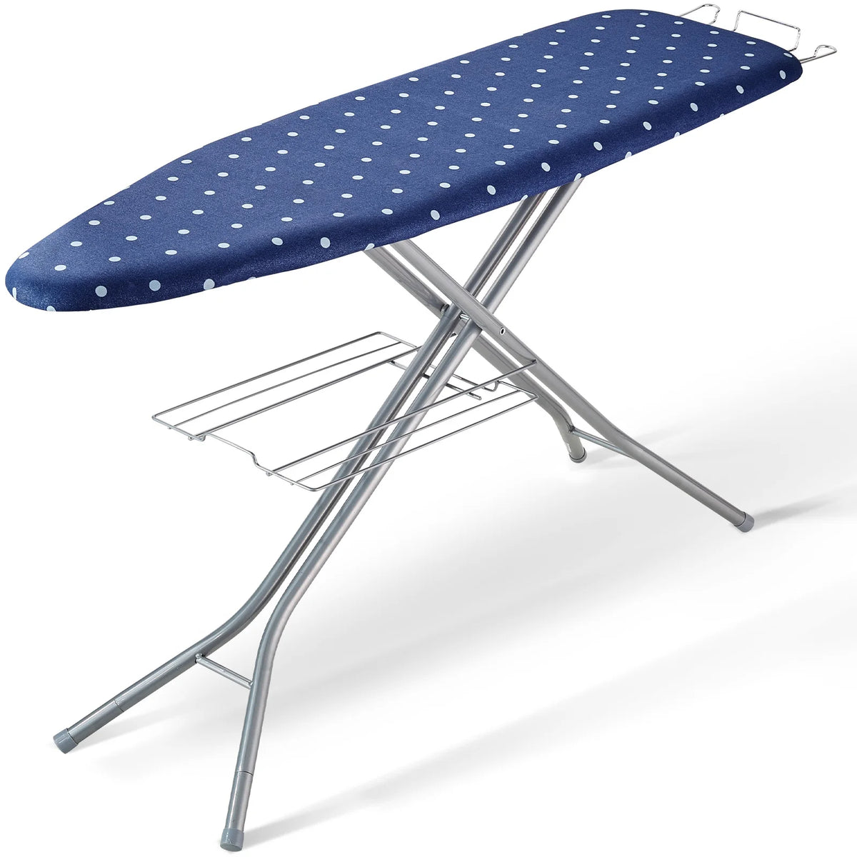 SucceBuy Full Size Ironing Boards 4/3Layers Heat Resistand Structure Height Adjustable&Foldable Legs W/ Removable&Washable Cover