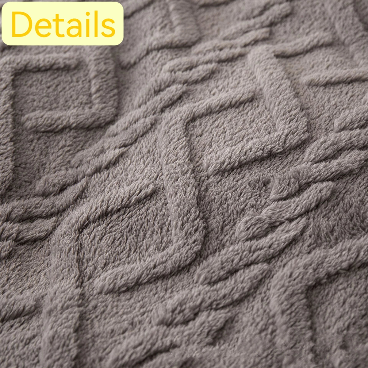Fleece Throw Blanket King SIZE- Large 80x90 Inches Soft 3D Jacquard Weave Pattern Blanket For Couch And Decorative, Gift Wrap