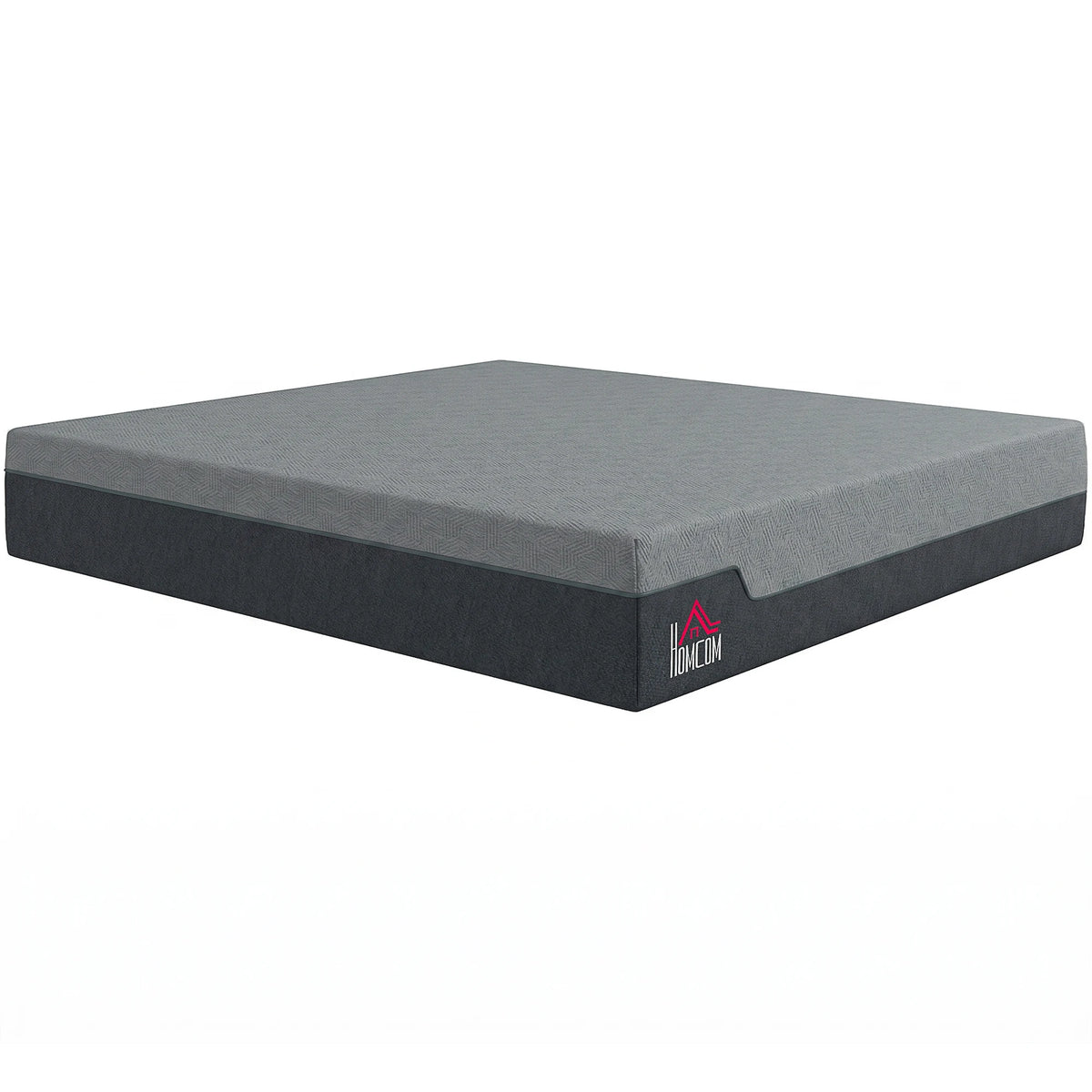 HOMCOM King Mattress, 14 Inch Gel Cooling Memory Foam Mattress for Cool Night Sleep, Graphene Bed in a Box for Pressure Relief, with Washable Cover], CertiPUR-US Certified, Medium Firm