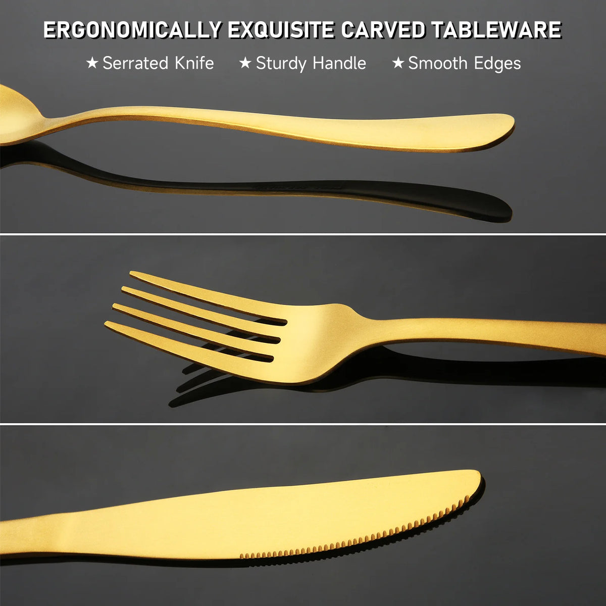 HANSMART 20 Piece Stainless Steel Flatware Set For Four