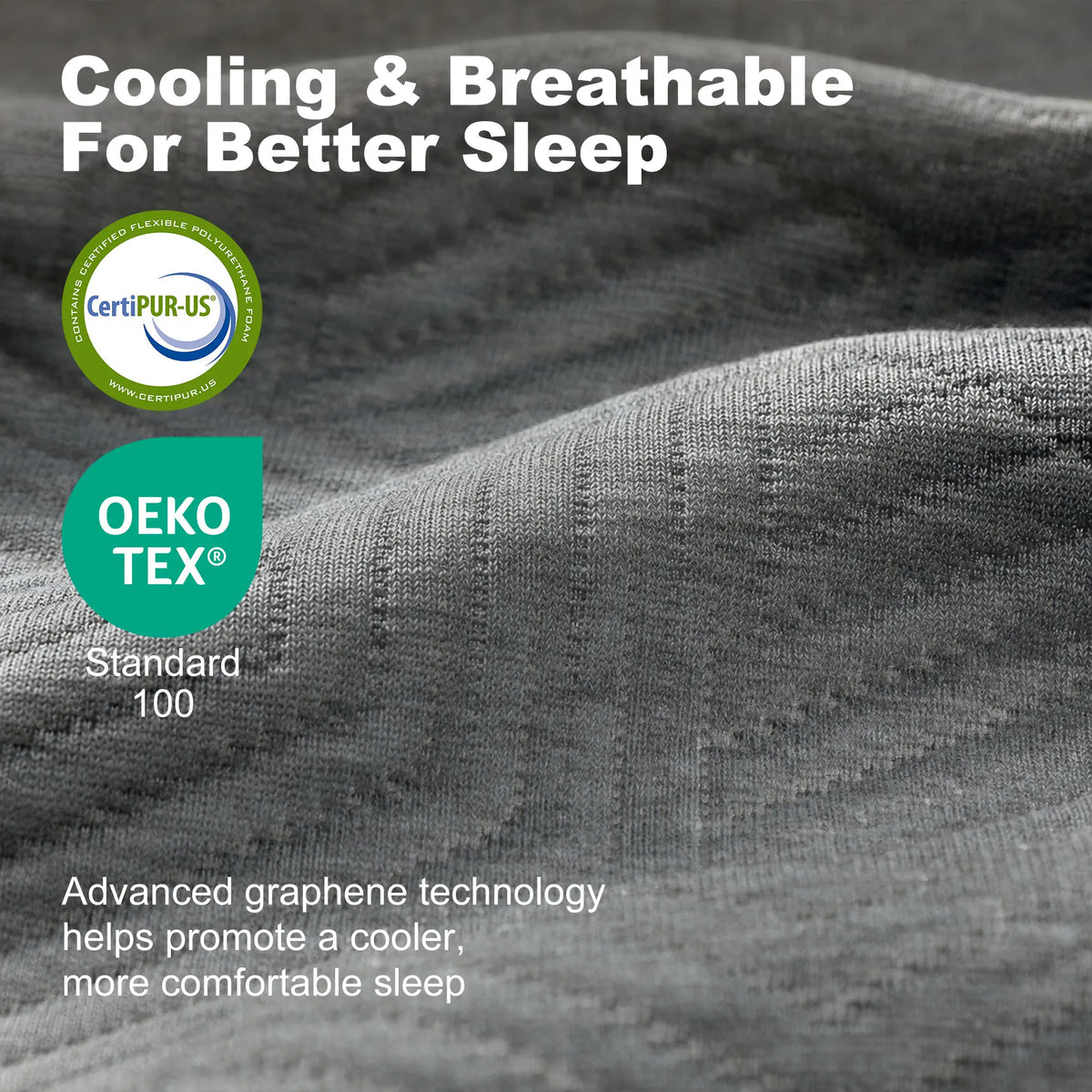 HOMCOM King Mattress, 14 Inch Gel Cooling Memory Foam Mattress for Cool Night Sleep, Graphene Bed in a Box for Pressure Relief, with Washable Cover], CertiPUR-US Certified, Medium Firm