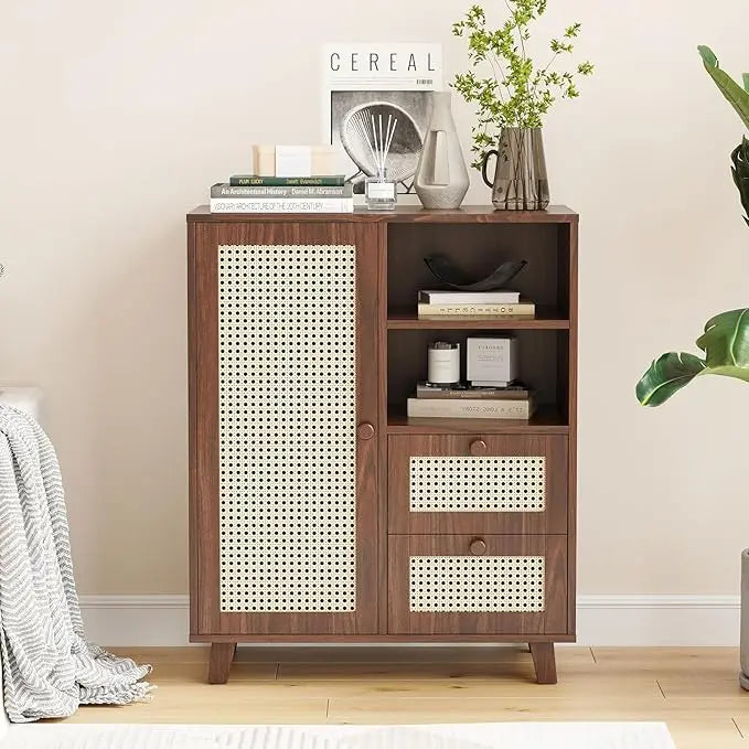 FARINI Modern Sideboard Cabinet With Wine Racks And Storage