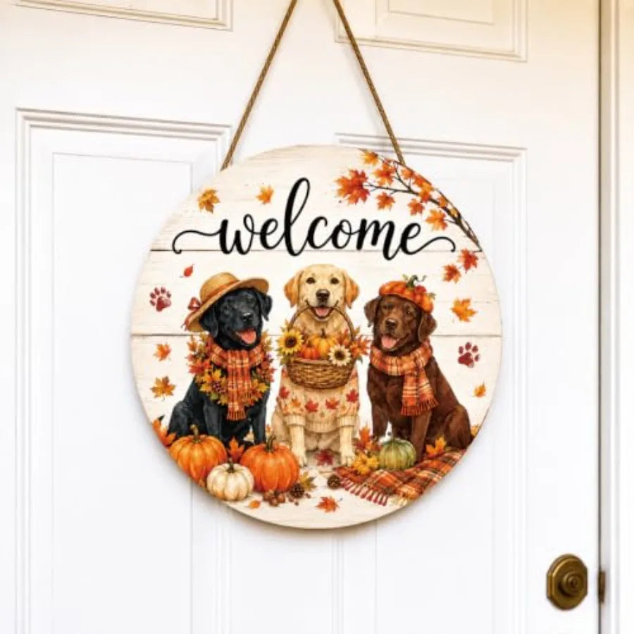 Fall Door Decor Wooden Hello Fall Sign, Pumpkin Truck Door Hanger Wooden Hello Fall pumpkin truck sign for front door, porch, w