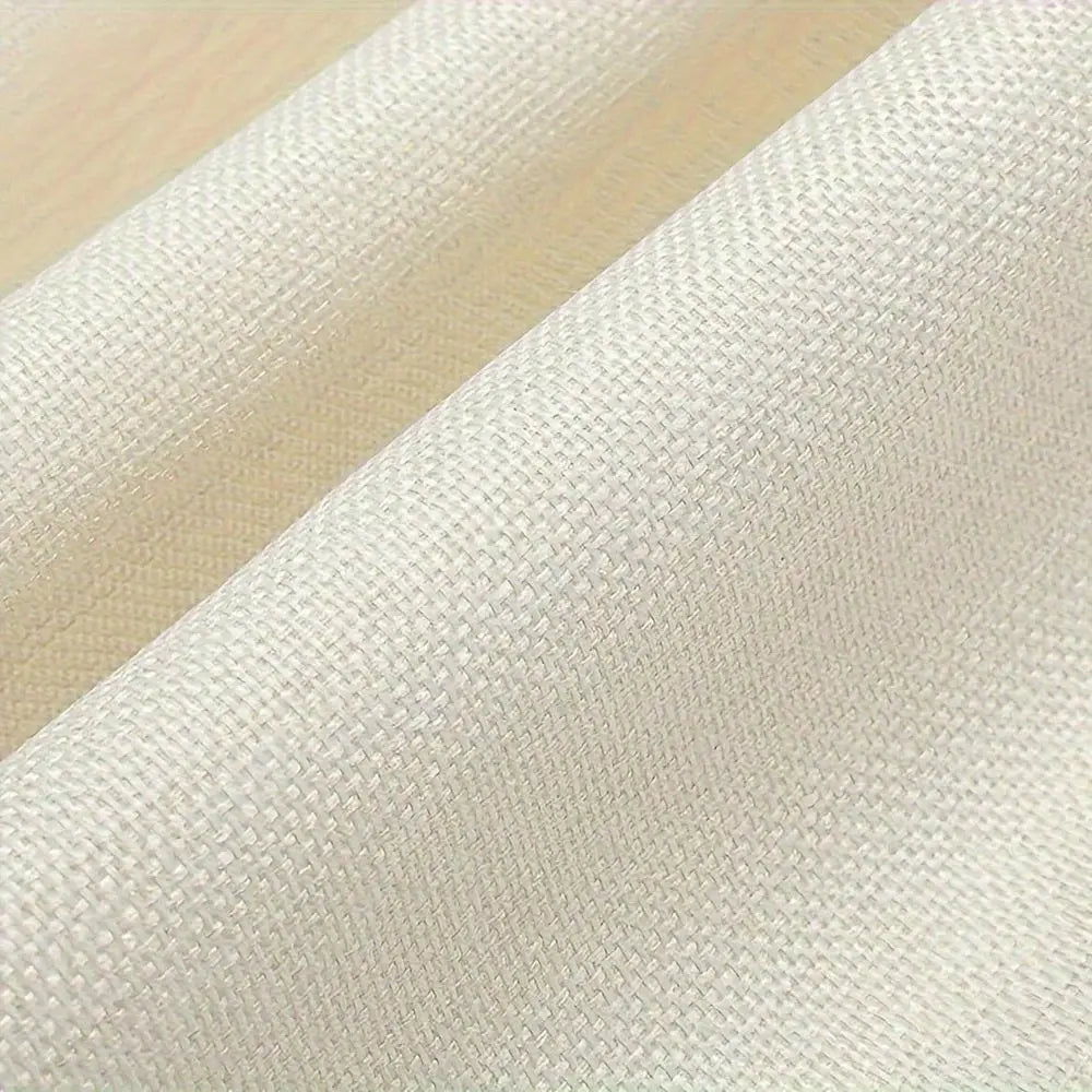 Fresh Green Linen Table Mats Handwoven Rectangular Placemats With Intricate White Patterns, Ideal For Dining Room And Home Deco