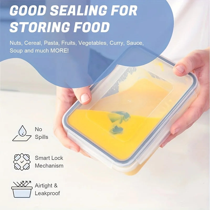 Aehome BPA Free Leakproof Plastic Food Storage Container Set