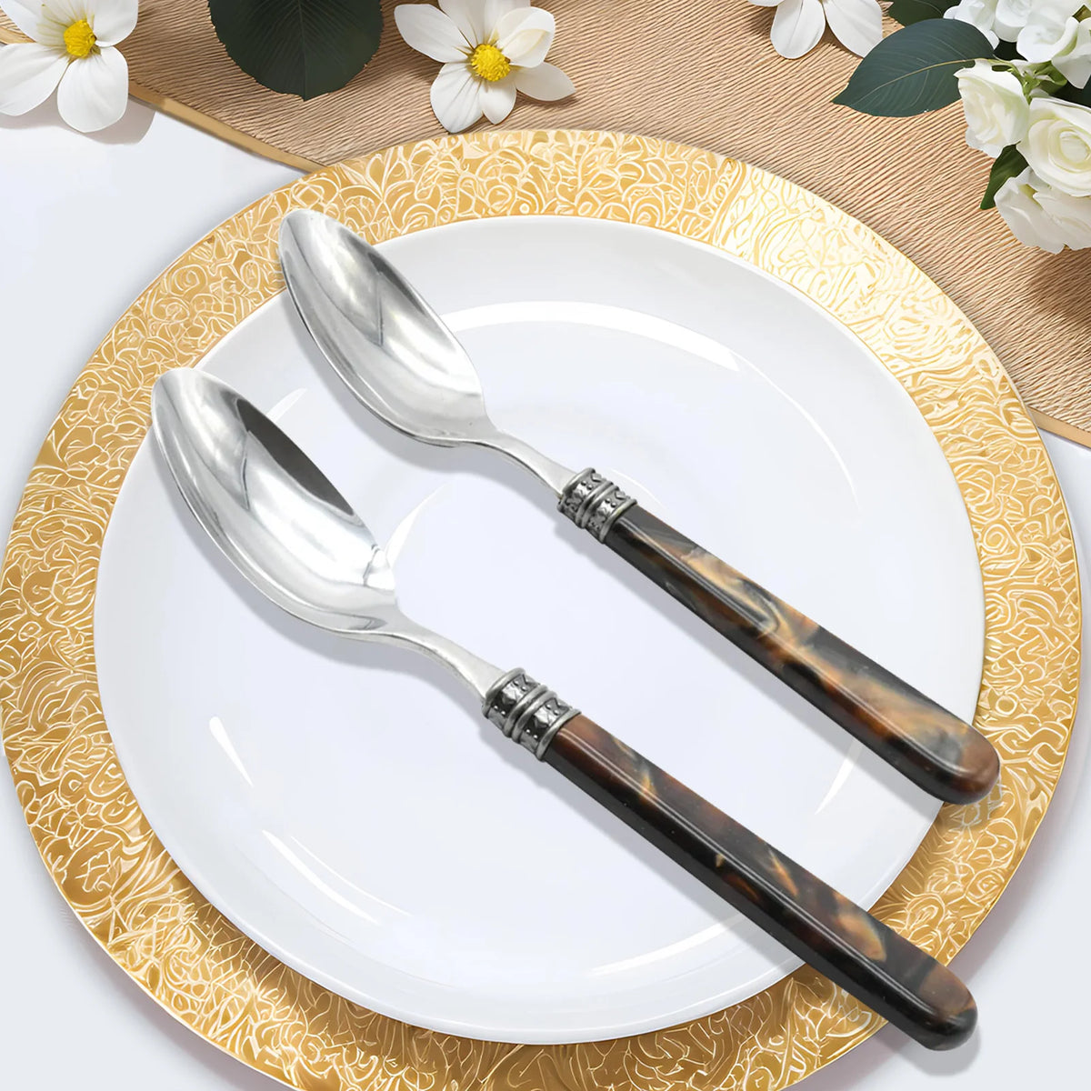 Barenthal Vintage Sandstone Handle Stainless Steel Flatware Set Silverware