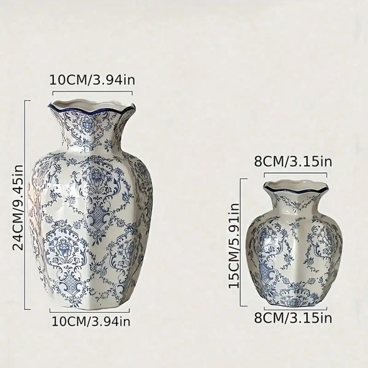 1pc Blue And White Porcelain Vases, Retro Home Decoration Vases, Adding French Country Elegance To The Home, Gifts, Home Decoration Ornaments, Flower Arrangement Art，sh260321154865746839406