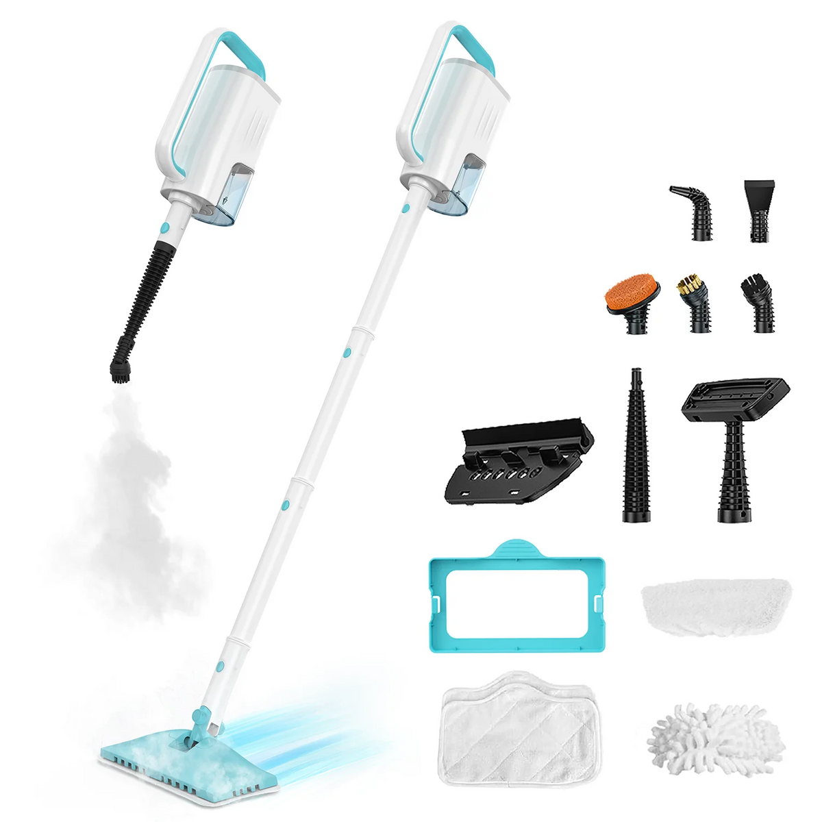 YISORA F1 Steam Mop, 1200W 23FT Power Cable Detachable Steam Cleaner Mop for Home Cleaning