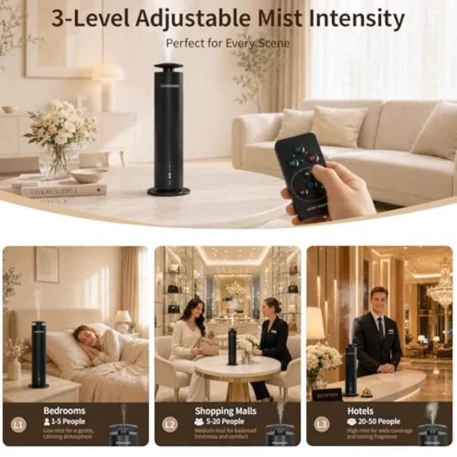 Waterless Scent Diffuser Starter Kit With Aluminum And Essential Oils