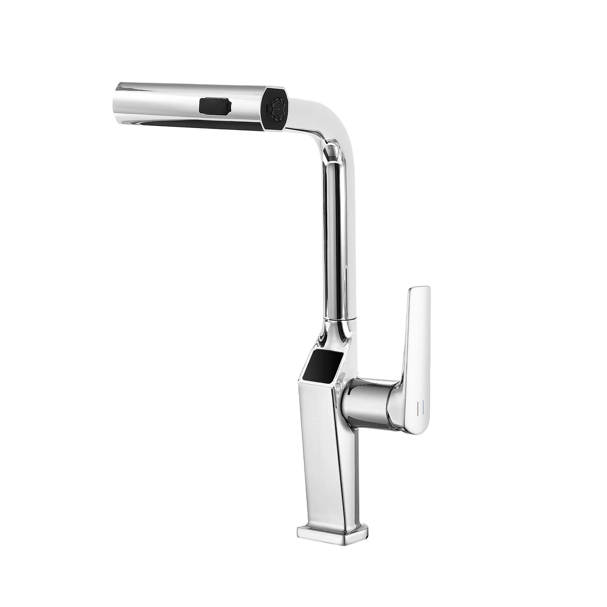 Touchless Kitchen Faucet Chrome LED Display Motion Sensor Sink Mixer with 3-Function Pull Down Sprayer 360° Swivel Spout