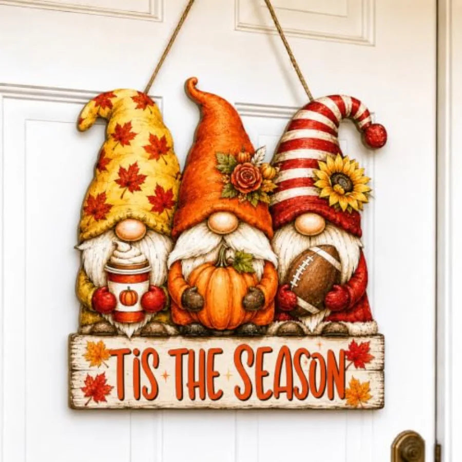 Fall Door Decor Wooden Hello Fall Sign, Pumpkin Truck Door Hanger Wooden Hello Fall pumpkin truck sign for front door, porch, w