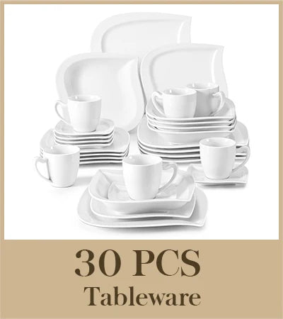 Malacasa Elegant Porcelain Dinnerware Set For Home And Dining