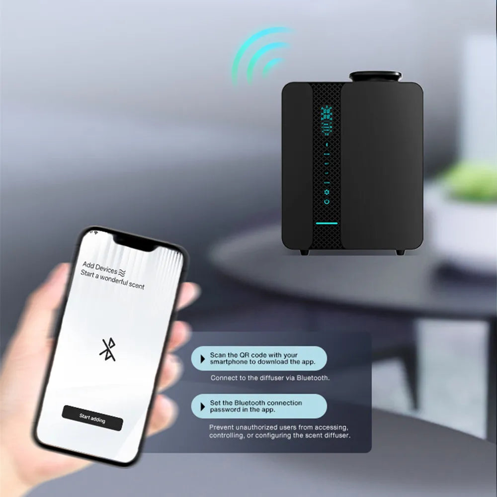 NAMSTE Home Fragrance Diffuser 200ml with WiFi Bluetooth App