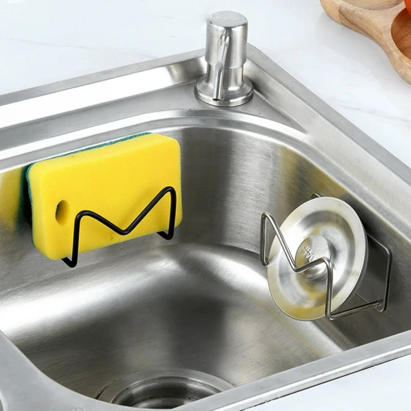 Adhesive Sponge Caddy – Under Cabinet Storage for Kitchen Sink Organization