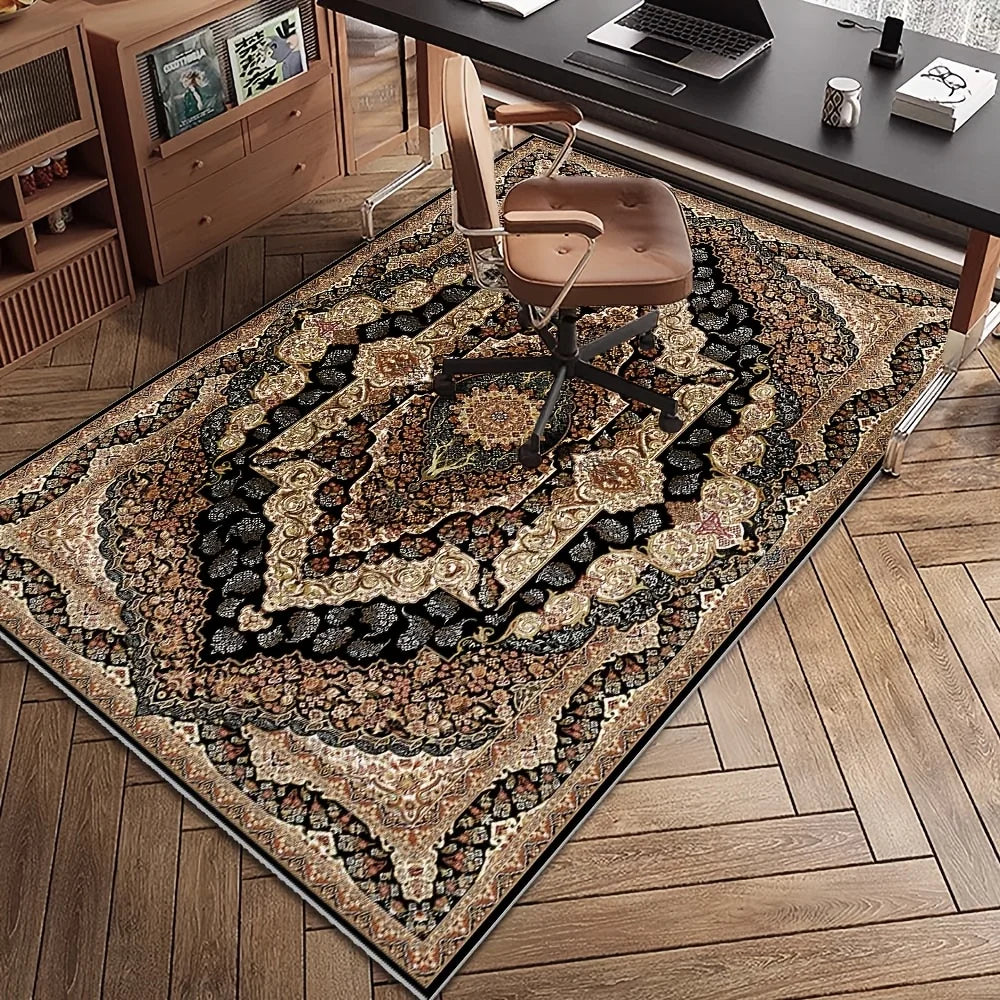 Soft and Luxurious Bedroom Rug Available in Multiple Sizes, Simple and Elegant Entryway Rug. Velvet Rug - Durable,, and Machine-washable, Suitable for Living Room, Bedroom, and Foyer