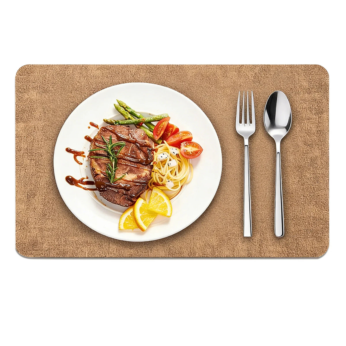 12 PCS Linen Textured Placemats, 12×17 Inch Heat Resistant Non-Slip Table Mats for Dining Table Wedding Party