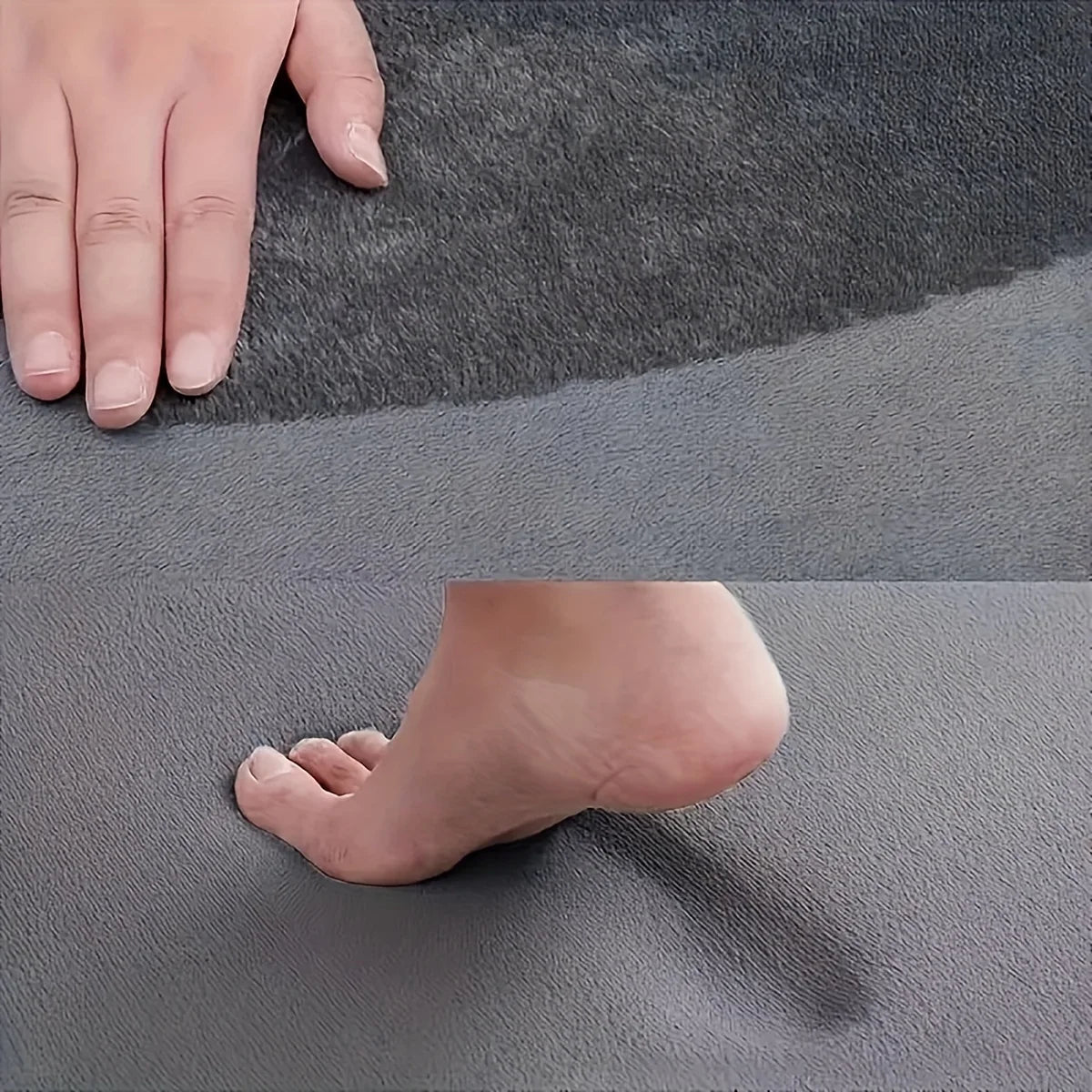 Kitchen Rug Square Soft Plush Flannel Floor Mat Non Slip Fluffy Water Absorbent Decorative Carpet