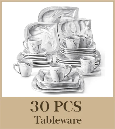 Malacasa Elegant Porcelain Dinnerware Set For Home And Dining