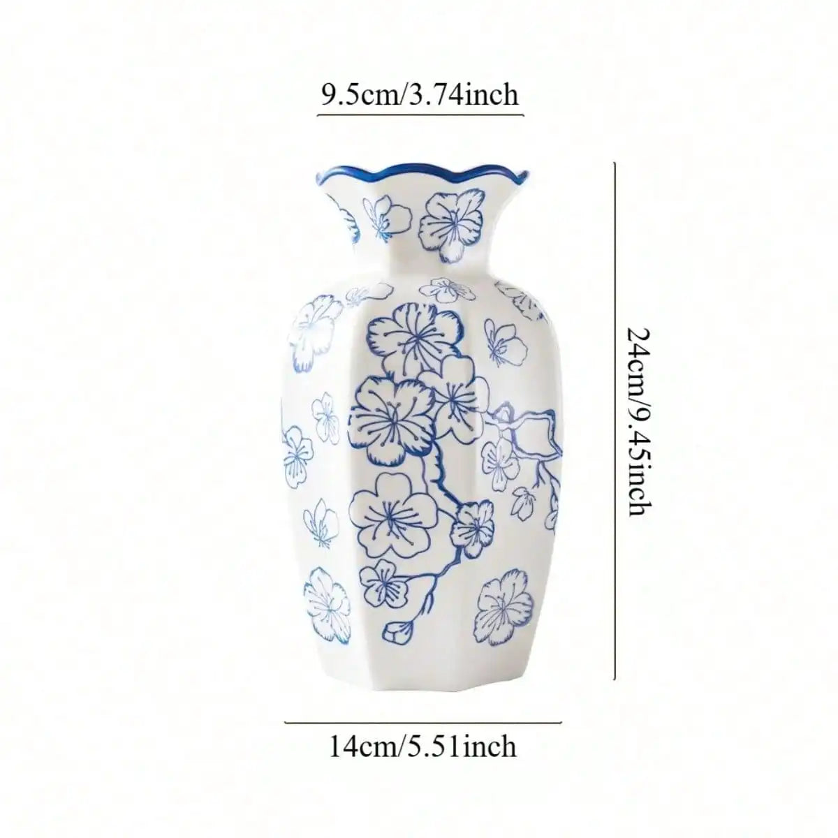 1pc Blue And White Porcelain Vases, Retro Home Decoration Vases, Adding French Country Elegance To The Home, Gifts, Home Decoration Ornaments, Flower Arrangement Art，sh260321154865746839406