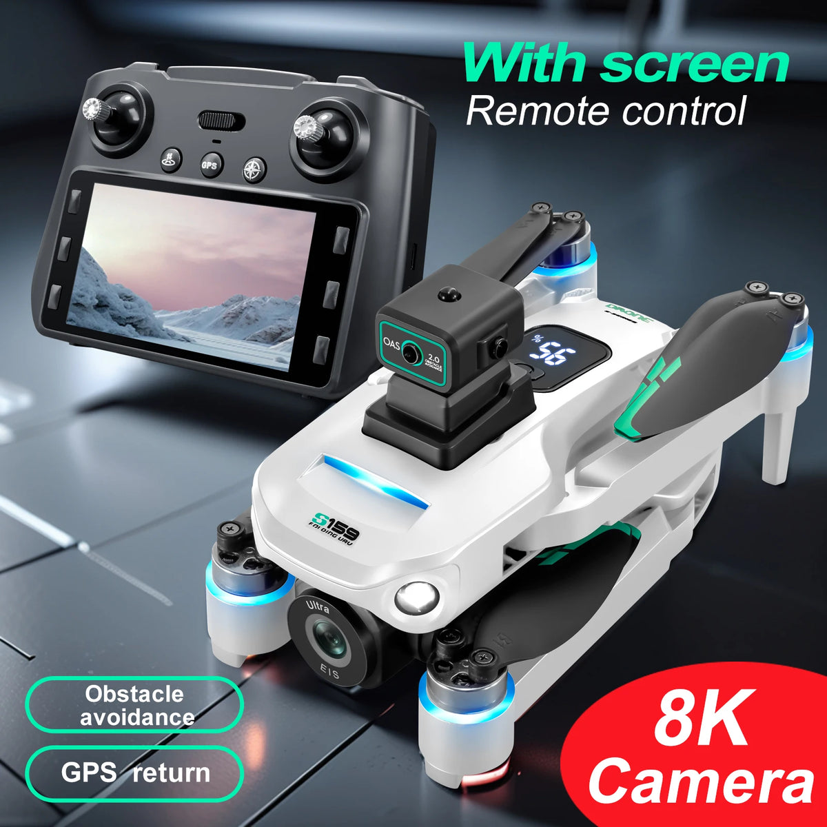 ZNLYRION GPS Drone Optical Flow Positioning Dual Camera
