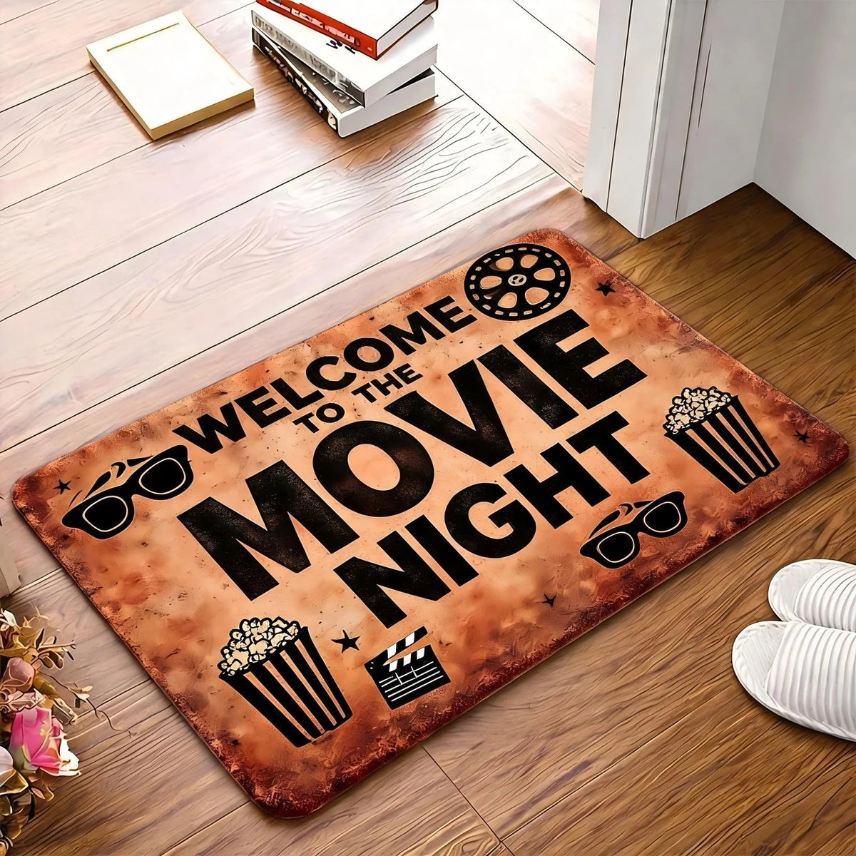 1pc, 2pcs, 3pcs Music Room Decorative Rug, Flannel Floor Mat with Non-slip Rubber Base, Durable, and Washable. Suitable for Foyer, Entry Door, Kitchen, Bedroom, Living Room, Office, Bathroom, Balcony, Hallway and Porch, Ideal