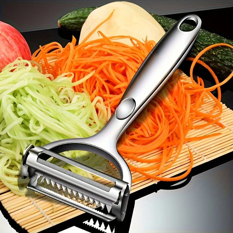 Stainless Steel Multi Function Vegetable Peeler Julienne Slicer Kit
