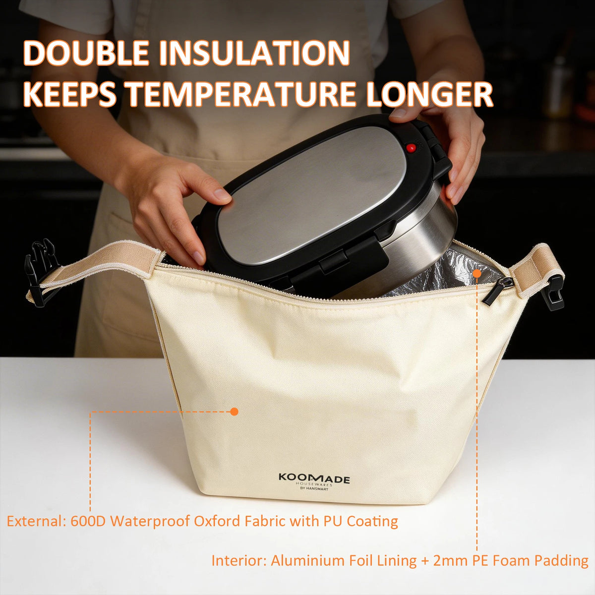 Hansmart Vacuum Insulated Stainless Steel Bento Lunch Box