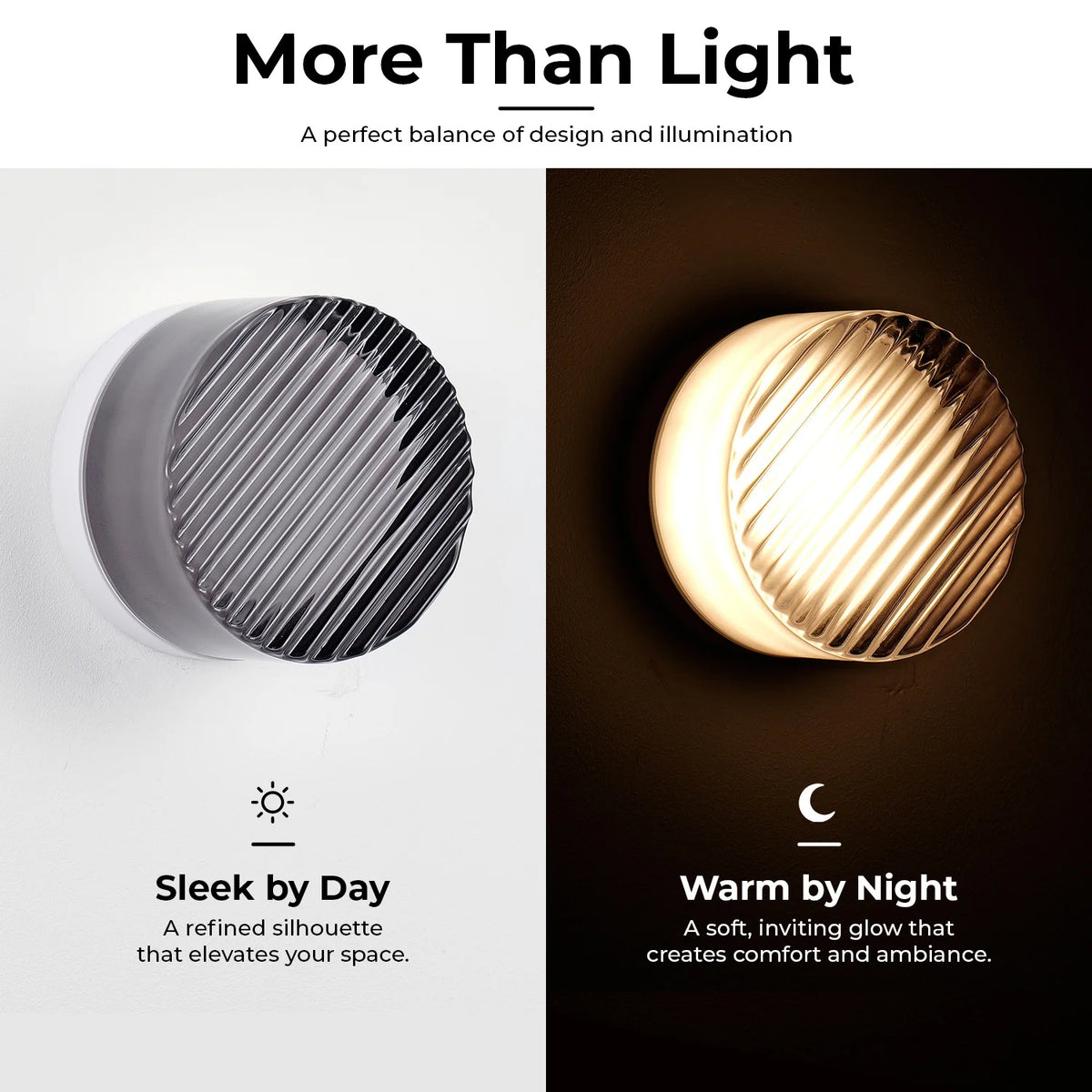 ARLGSITE 5.1-inch Smoky Gray Bathroom Wall Light with a Simple, Thick, Corrugated Glass Shade – An Ideal Choice for Home Decor